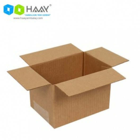 HAAY AMBALAJ 10x7x7cm Tek Oluklu Koli - Kraft ( 30 ADET)