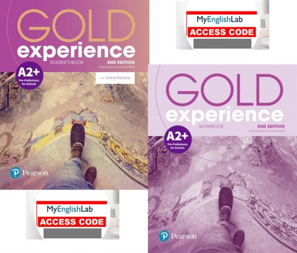 Gold Experience A2+ Students' Book + Workbook with Myenglishlab  (Online Access Code lu)