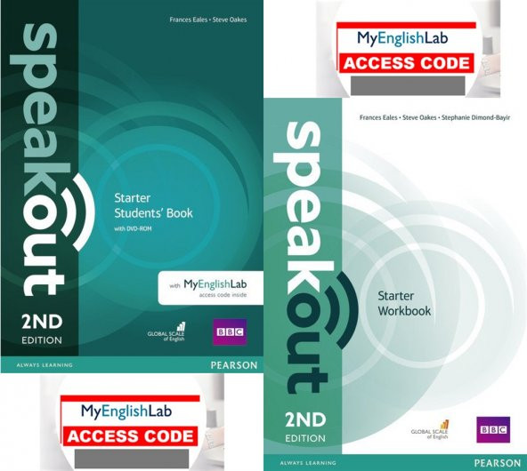 Speakout Starter 2nd Edition Student's Book + Workbook with DVD Myenglishlab  (Online Access Code lu)