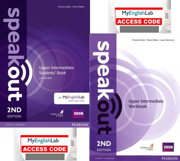 Speakout Upper-intermediate 2nd Edition Student's Book + Workbook with DVD Myenglishlab  (Online Access Code lu)