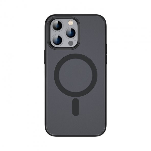 Smcase Apple iPhone 14 Pro Max Kılıf Wireless Tacsafe Alpin Mat Sert Kapak