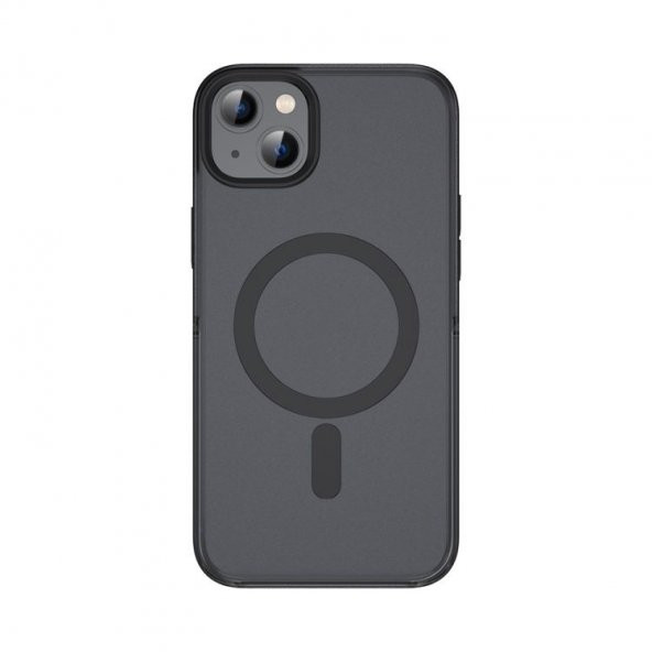 Smcase Apple iPhone 14 Plus Kılıf Wireless Tacsafe Alpin Mat Sert Kapak