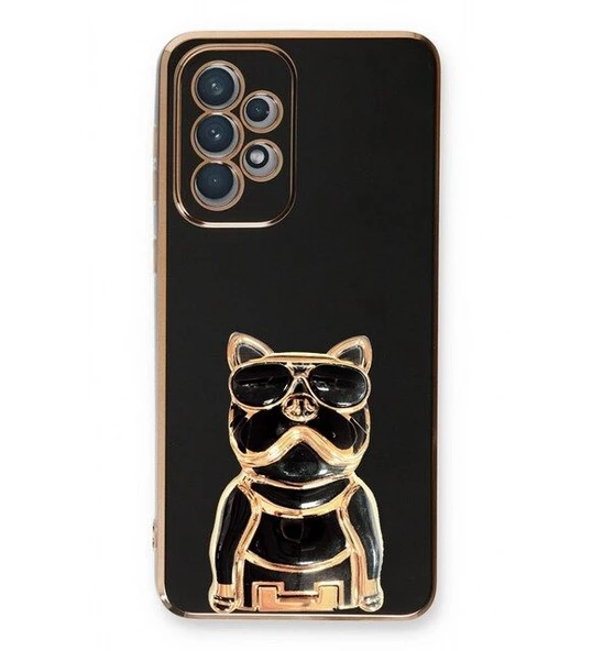 Smcase Samsung Galaxy A73 Kılıf Standlı Kamera Korumalı Bulldog Silikon