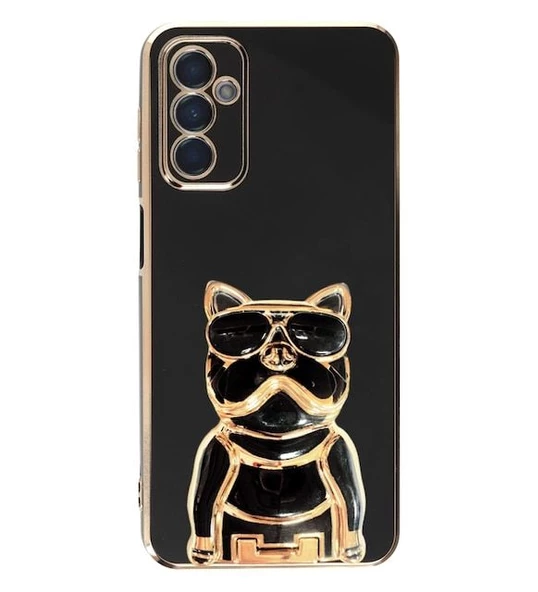 Smcase Samsung Galaxy M23 Kılıf Standlı Kamera Korumalı Bulldog Silikon