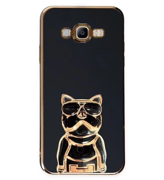 Smcase Samsung Galaxy J7 2015 Kılıf Standlı Kamera Korumalı Bulldog Silikon ürün görseli