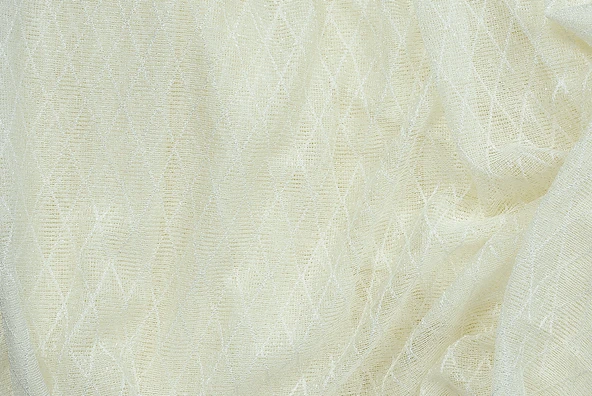 ÇAPRAZ BAKLAVA MODEL KREM RENK TEK KANAT Hazır dikilmiş Pileli Fon Perde 300*260 cm - Resim 8