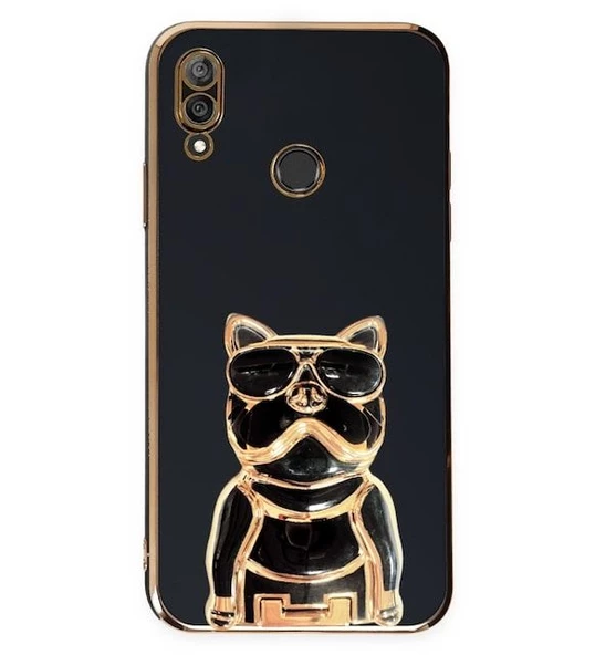 Smcase Huawei Y7 2019 Kılıf Standlı Kamera Korumalı Bulldog Silikon