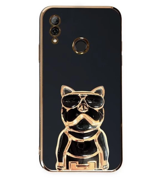 Smcase Huawei P Smart 2019 Kılıf Standlı Kamera Korumalı Bulldog Silikon