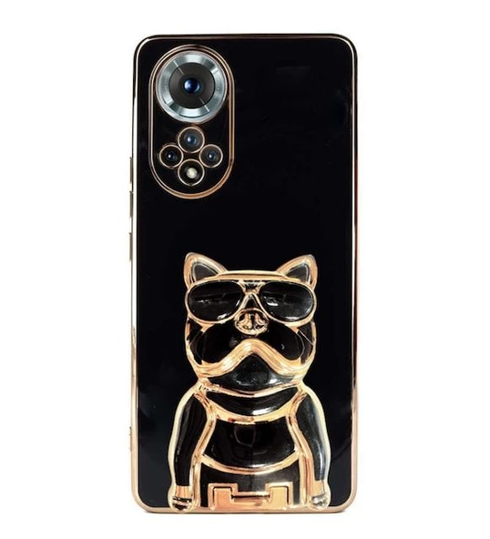 Smcase Huawei Nova 9 Kılıf Standlı Kamera Korumalı Bulldog Silikon