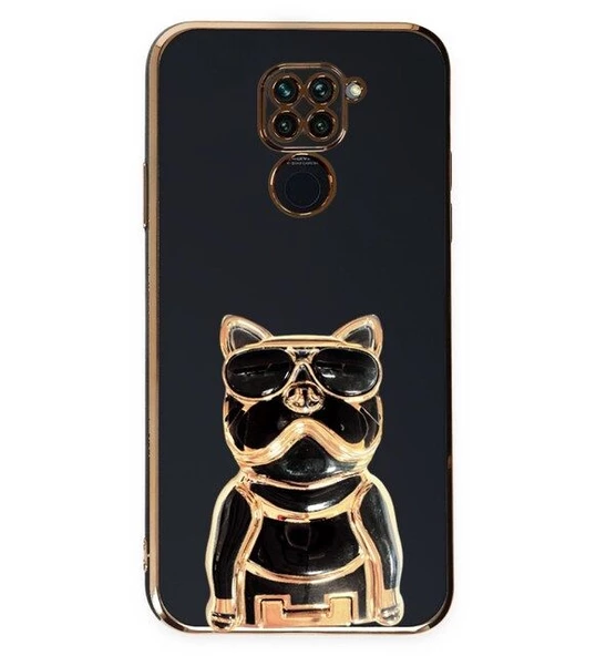 Smcase Xiaomi Redmi Note 9 Kılıf Standlı Kamera Korumalı Bulldog Silikon