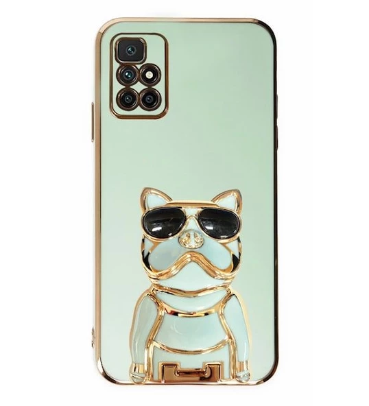 Smcase Xiaomi Redmi 10 2022 Kılıf Standlı Kamera Korumalı Bulldog Silikon - 5