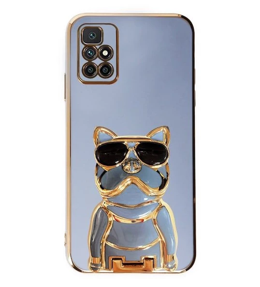 Smcase Xiaomi Redmi 10 2022 Kılıf Standlı Kamera Korumalı Bulldog Silikon - 3