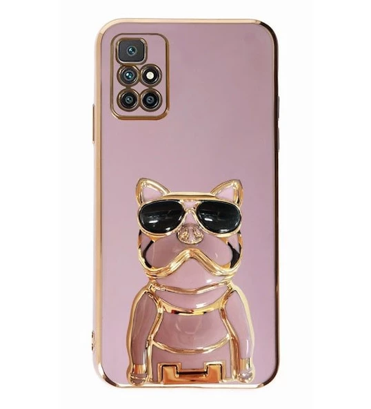 Smcase Xiaomi Redmi 10 2022 Kılıf Standlı Kamera Korumalı Bulldog Silikon - 2