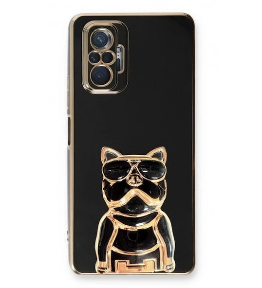 Smcase Xiaomi Redmi Note 10 Pro Max Kılıf Standlı Kamera Korumalı Bulldog Silikon