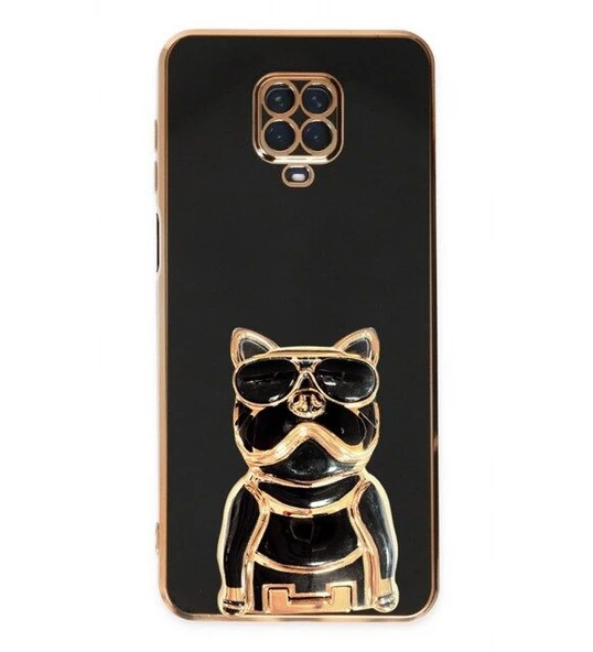 Smcase Xiaomi Redmi Note 9 Pro Kılıf Standlı Kamera Korumalı Bulldog Silikon