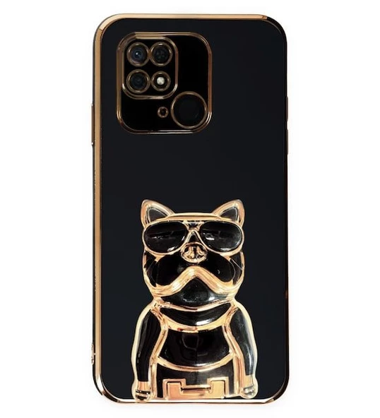 Smcase Xiaomi Redmi 10C Kılıf Standlı Kamera Korumalı Bulldog Silikon