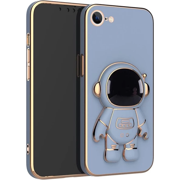 Smcase Apple iPhone SE 2020 Kılıf Standlı Kamera Korumalı Astronot Silikon ürün görseli