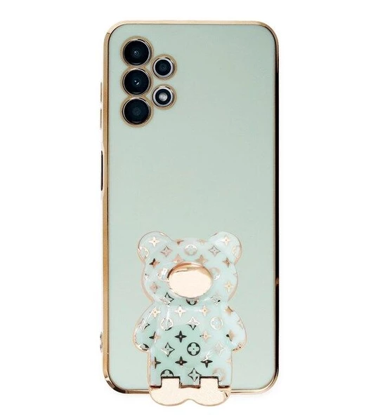 Smcase Samsung Galaxy A23 Kılıf Standlı Kamera Korumalı Cute Bear Silikon