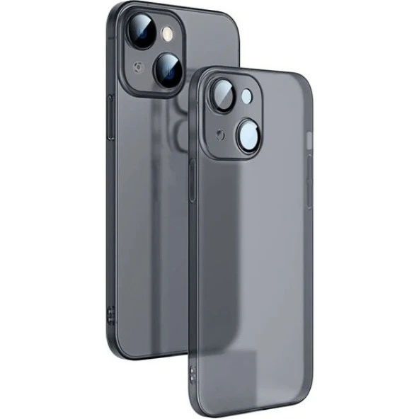 Smcase Apple iPhone 14 Plus Kılıf Mat PP Alp Kamera Korumalı Silikon