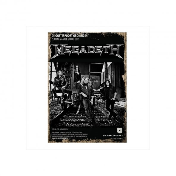 Megadeth Ahşap Poster 10*20 Cm