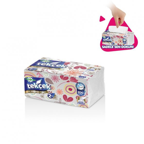 Rulopak Tekçek BiDolu Maxi Peçete 3 Katlı 150 Yaprak 24Lü Paket ürün görseli