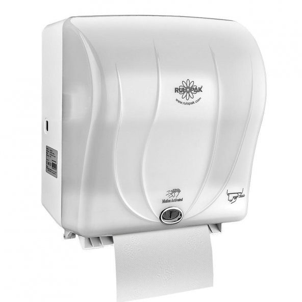 Rulopak Sensörlü Kağıt Havlu Dispenseri 26 Cm Transparan Beyaz - 6