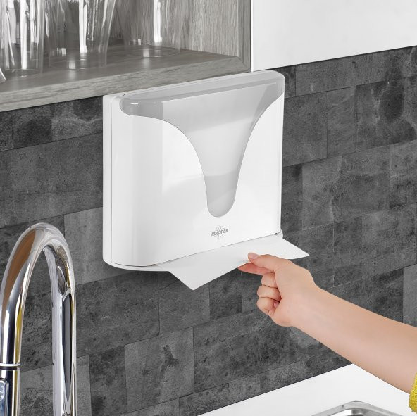 Rulopak Eazy Z Katlama Kağıt Havlu Dispenseri 200Lü Beyaz - 11