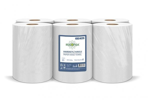 Rulopak Hareketli Havlu 25 Cm 85 M 6Lı Paket 6 Kg - 2