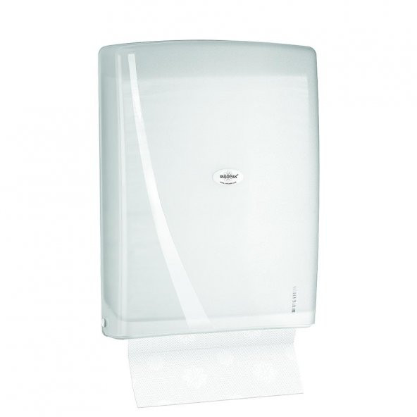 Rulopak Modern Z Katlama Kağıt Havlu Dispenseri 400Lü Transparan Beyaz