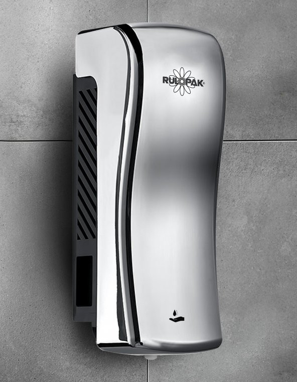 Rulopak Manuel S Model Sıvı Sabun Ve Şampuan Dispenseri 800 Ml Krom