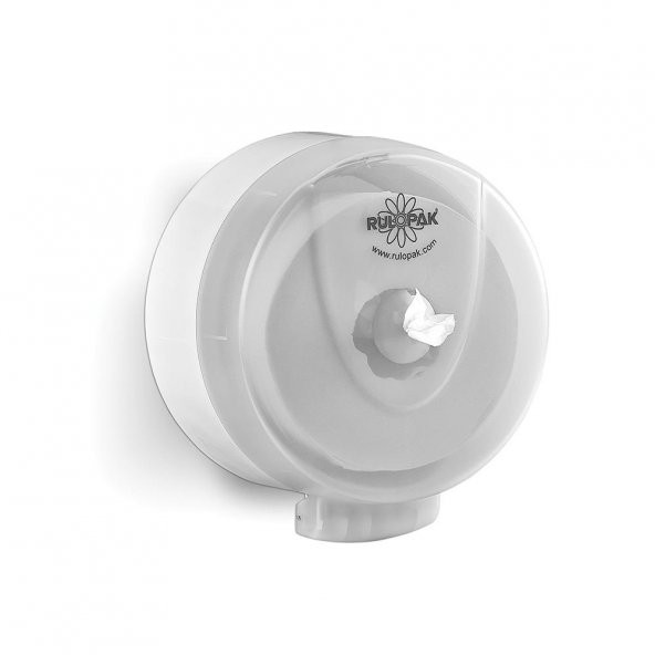 Rulopak Yeni Cimri İçten Çekmeli Tuvalet Kağıdı Dispenseri Traansparan Beyaz - Resim 2