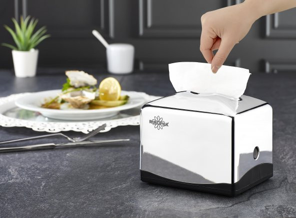 Rulopak Tekçek Mini Peçete Dispenseri Krom - 3