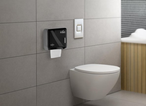 Rulopak Tekçek Mini Tuvalet Kağıdı Dispenseri Siyah - 4