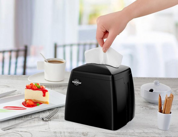 Rulopak Tekçek Midi Peçete Dispenseri Siyah - 2