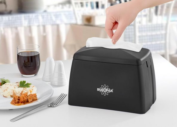 Rulopak Tekçek Maxi Peçete Dispenseri Siyah - 1