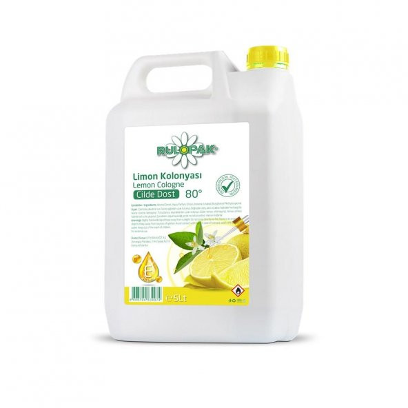 Rulopak Limon Kolonyası 5000 Ml - 2
