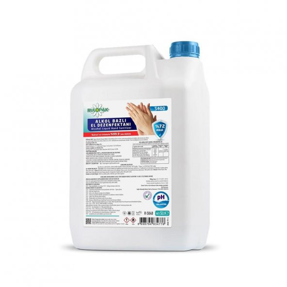 Rulopak Alkol Bazlı El Dezenfektanı - 5 Kg - S400 - Resim 2