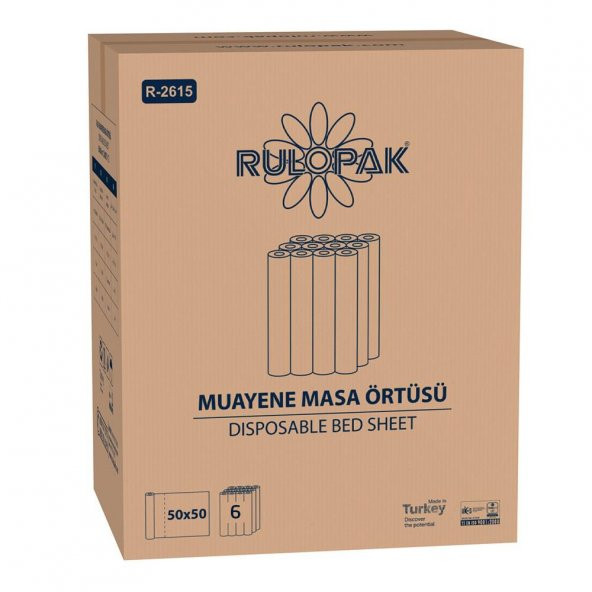 Rulopak Muayene Masa Örtüsü 50M - 2