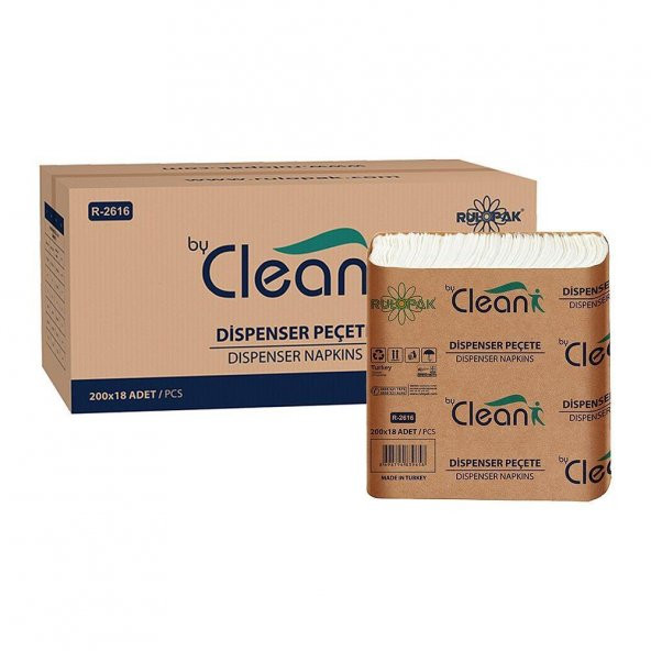 Rulopak By Clean Dispenser Peçete 200 Yaprak 18Li Paket - 5