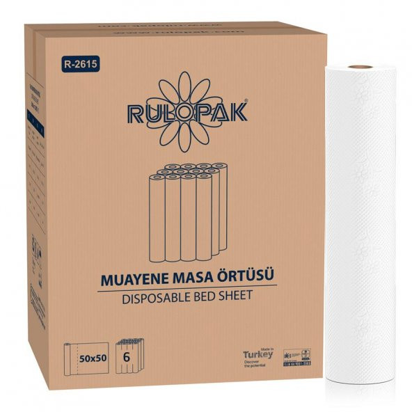 Rulopak Muayene Masa Örtüsü 50M - 6
