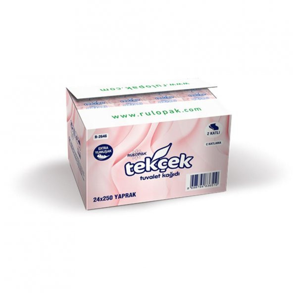Rulopak Tekçek Tuvalet Kağıdı 2 Katlı 250 Yaprak 24Lü Paket - 3