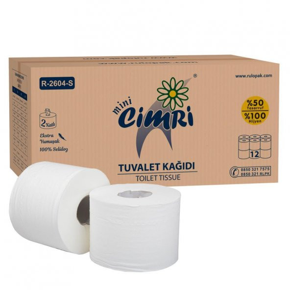 Rulopak Mini Cimri Tuvalet Kağıdı 2 Katlı 5 Kg