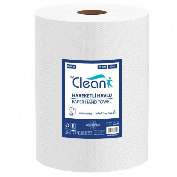 Rulopak By Clean Hareketli Havlu 2 Katlı 21 Cm 67 M 6Lı Paket 4 Kg - 2