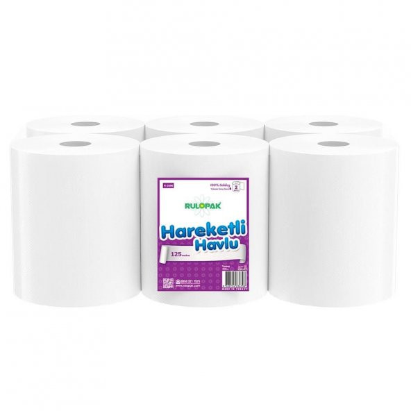 Rulopak Hareketli Havlu 2 Katlı 21 Cm 125 Metre - 2