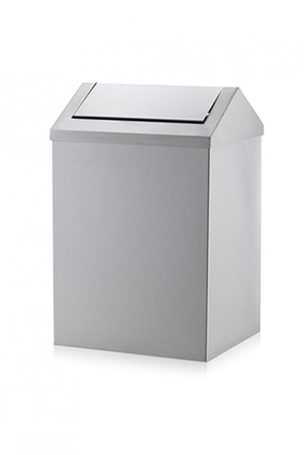 Rulopak Paslanmaz Sallanır Kapak Çöp Kovası 16 Litre