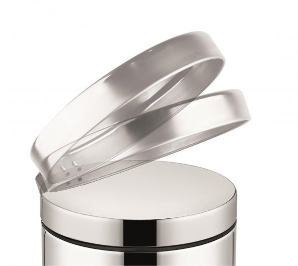 Rulopak Pedallı Paslanmaz Çöp Kovası 40 Litre - 5