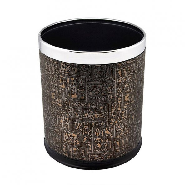 Rulopak Mitolojik Desen Deri Kabartma Çöp Kovası 10 L - 3