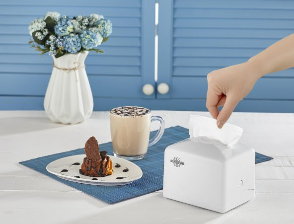 Rulopak Tekçek Mini Peçete Dispenseri Beyaz - 6