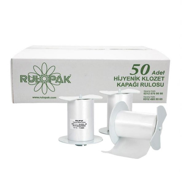 Rulopak Sensörlü Hijyenik Klozet Kapağı Rulosu 50li - 7