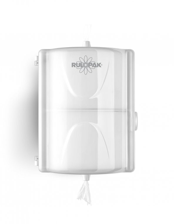 Rulopak İkiz Mini Cimri İçten Çekmeli Tuvalet Kağıdı Dispenseri Beyaz - 2